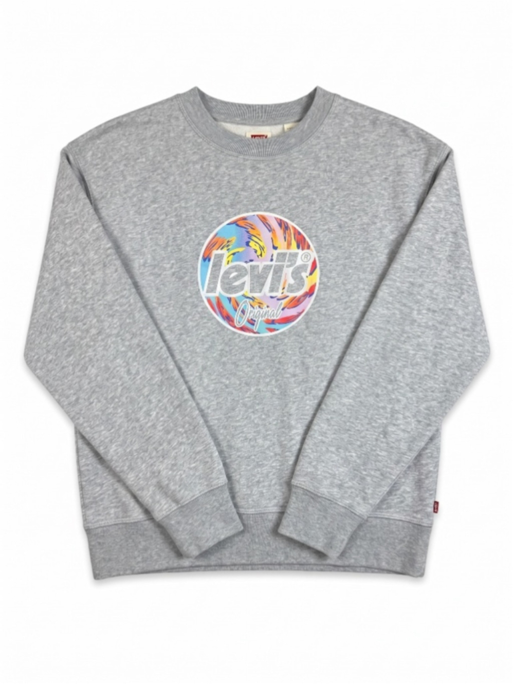 LEVI'S Graphic Fleeced Grey Crewneck, Sz L